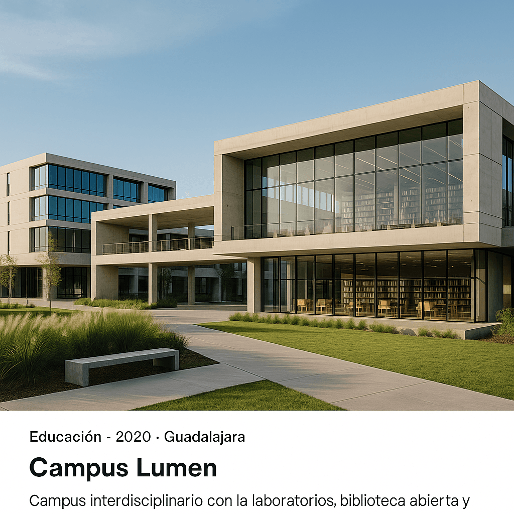 Render del proyecto Campus Lumen