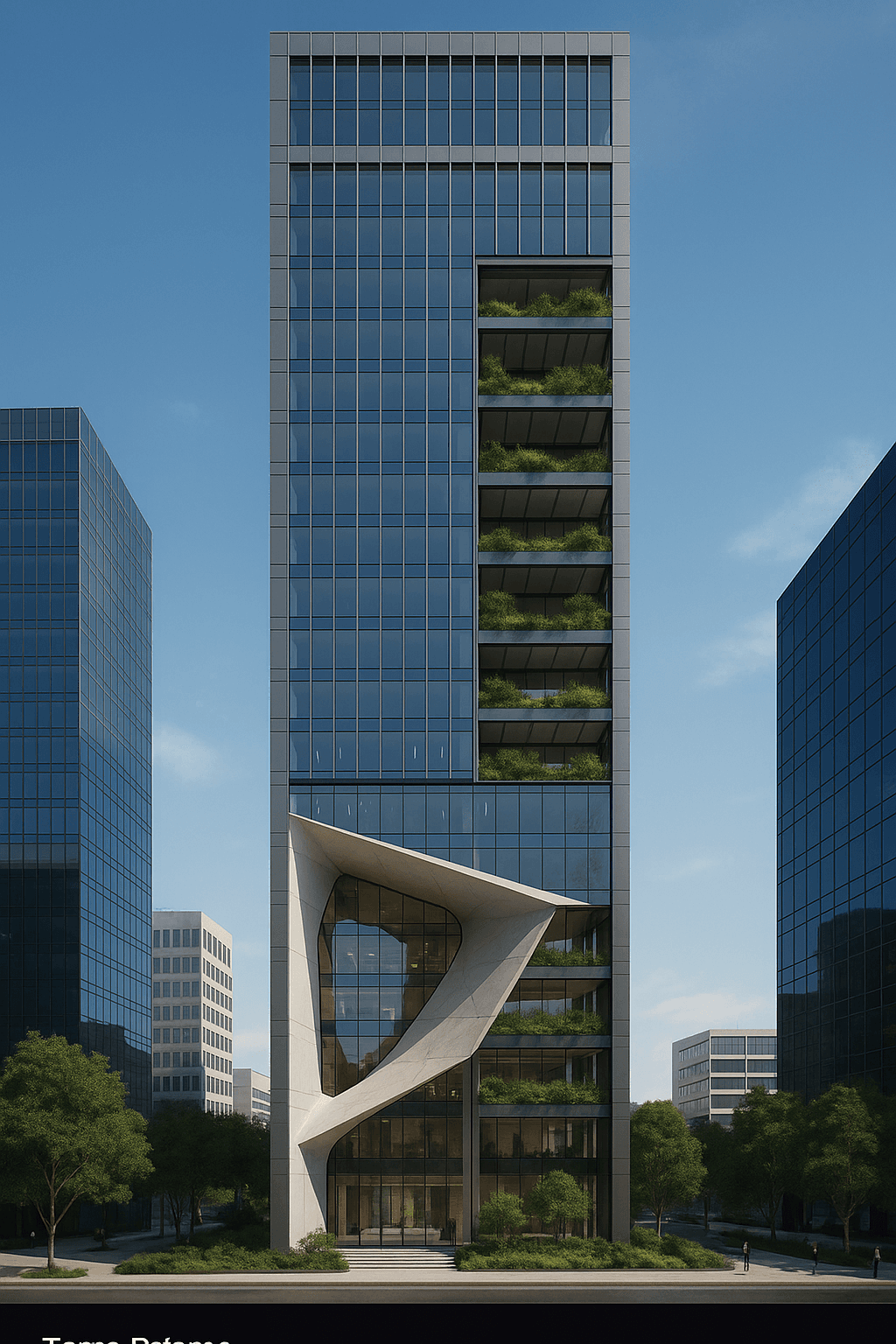 Render del proyecto Torre Prisma